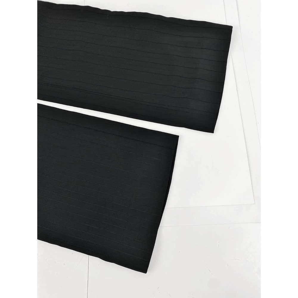 Christian Dior Luxury Pants Women's 8 Black Lambskin Trimmed Striped Lined 40 - Picture 11 of 14